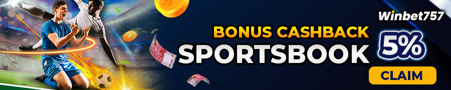 Bonus Cashback Mingguan Sportsbook 5%